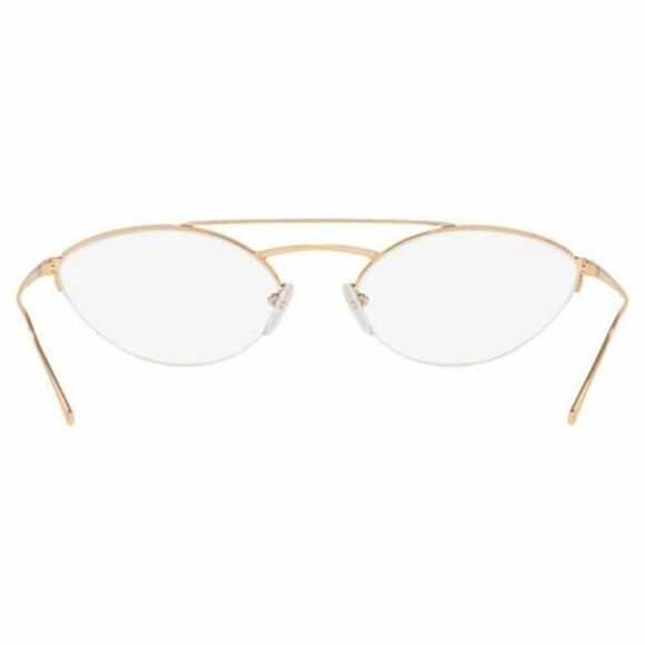 Prada Oval Eyeglasses Pink Gold W/Demo Lens - Picture 4 of 5